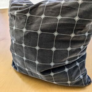 PXL_20240702_200821117 1 EV36 Scalamandre 2 Pieces Pillow Case only Black White Plaid Check Square Geometric 20"x20"