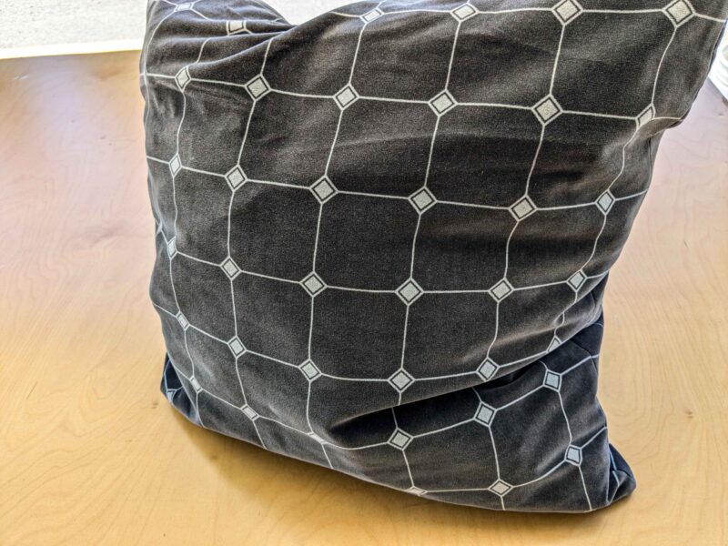 PXL_20240702_200821117 1 EV36 Scalamandre 2 Pieces Pillow Case only Black White Plaid Check Square Geometric 20"x20"