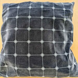 PXL_20240702_200941100 1 EV36 Scalamandre 2 Pieces Pillow Case only Black White Plaid Check Square Geometric 20"x20"