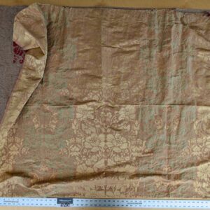 PXL_20240709_180346939 1 EV37 2.4yards Old World Weavers Broche Damask Yellow Red Botanical Floral Renaissance MSRP USD 500+