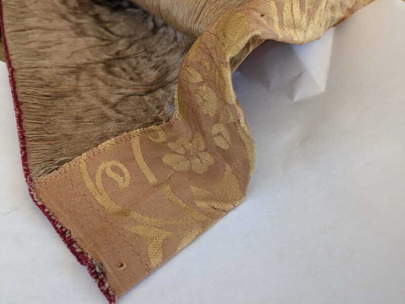 PXL_20240709_180424731 1 EV37 2.4yards Old World Weavers Broche Damask Yellow Red Botanical Floral Renaissance MSRP USD 500+