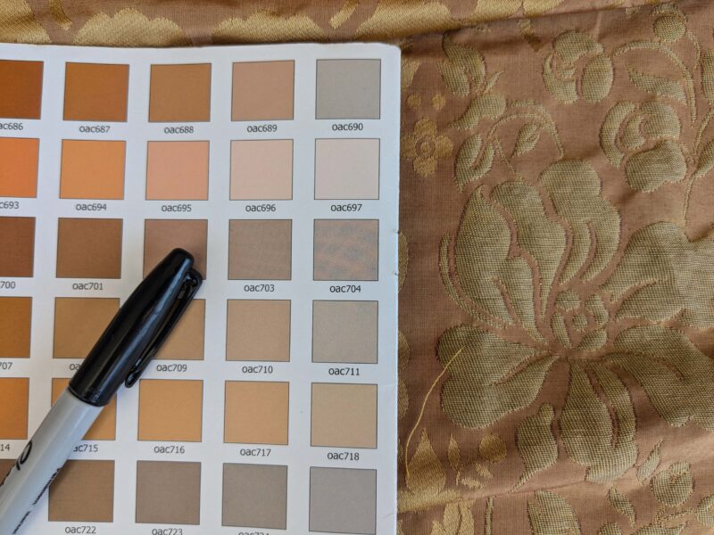 PXL_20240709_180523412 1 EV37 2.4yards Old World Weavers Broche Damask Yellow Red Botanical Floral Renaissance MSRP USD 500+