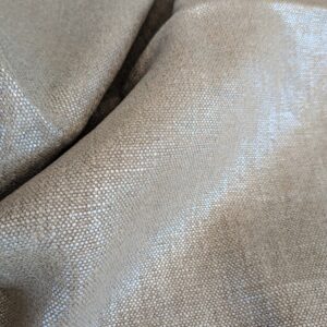 PXL_20240709_185857241 101 EV37 25" x 29" Edmond Petit Lin Miroir Argent Naturel Light Beige Cream Texture Solid Linen MSRP USD594/y
