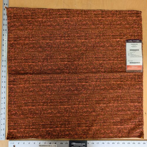 PXL_20240709_195339016 55 EV37 25" x 26" Lelievre Paris Maracas Sanguine Orange Solid Texture Polyester