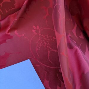 PXL_20240717_182525159edit Bty Brunschwig & Fils Sylvana Ruby Red Damask Renaissance Cotton MSRP USD248/y