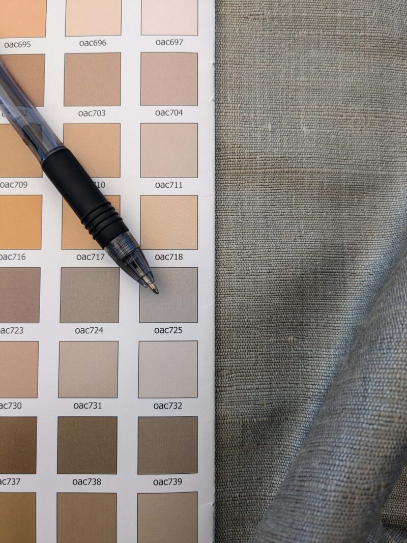 Scalamandre Vienne Texture Dove Gray Silk Solid Texture MSRP USD 276/y