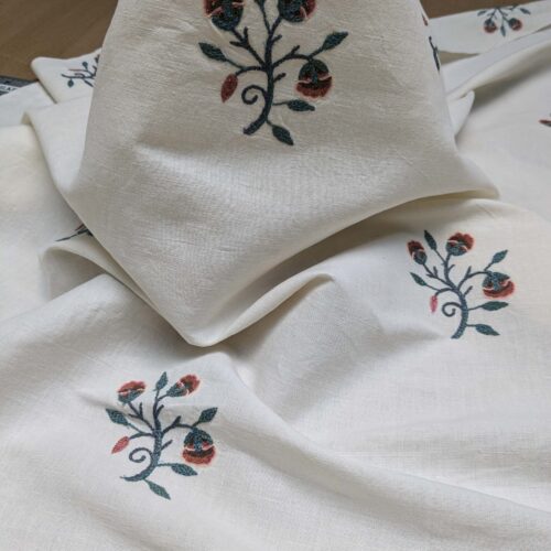 3.25yards Kravet Couture Petite Monardi Embroidery Turquoise MSRP9/Y