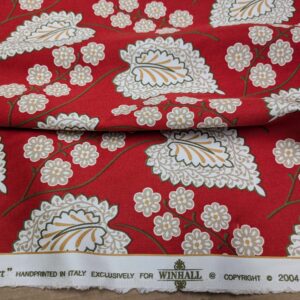 PXL_20240820_203429214 By Yd Scalamandre Winslett Red Brown White  Hand Printed in Italy MSRP0/Y
