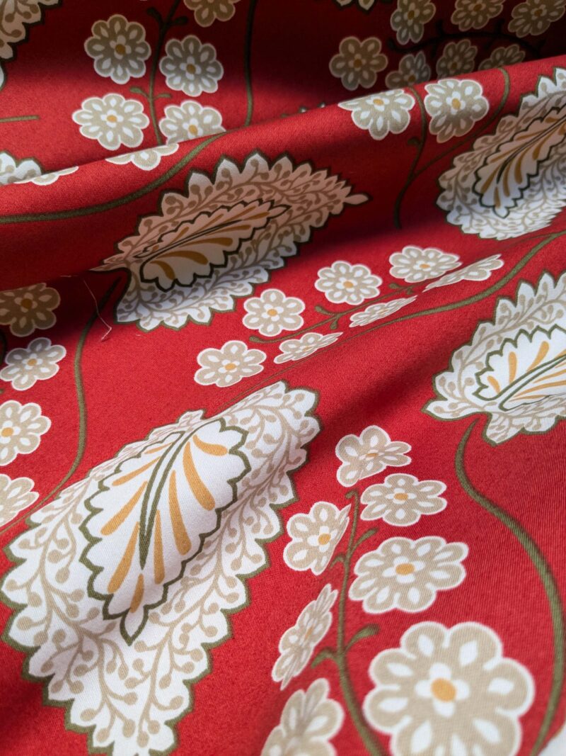 PXL_20240820_203501786 By Yd Scalamandre Winslett Red Brown White  Hand Printed in Italy MSRP0/Y