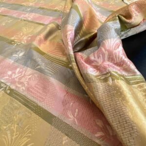 WhatsApp Image 2024-08-22 at 02.28.31_71c04251 100%silk Lampas Garden Trail French Lace Creamy Gold MSRP USD 300+