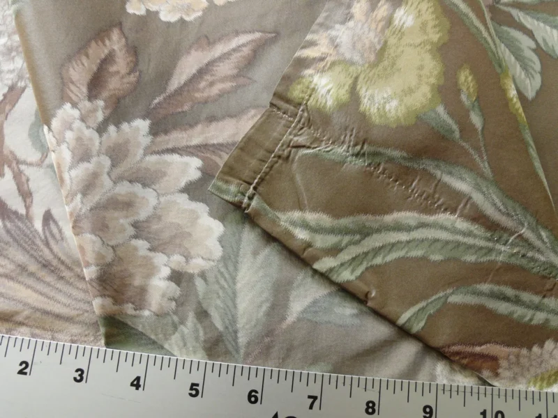 s-l1600 (10) 1.1y Scalamandre Oiseau des Exotique 100% Silk Warp Print Bird Brown Light Mocha