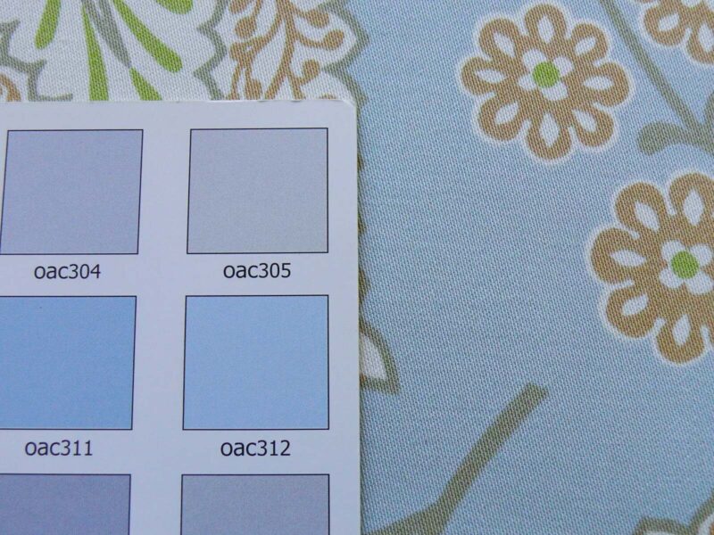 s-l1600 (13) By yard Scalamandre Winslett Foliage Cotton Print in Blue Orange White Hand Printed in Italy MSRP0/Y