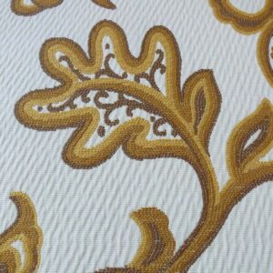 s-l1600 (14) 3.875Y Kravet Winterthur Yellow Ocher Crewel Styled Jacobean Flower Thick