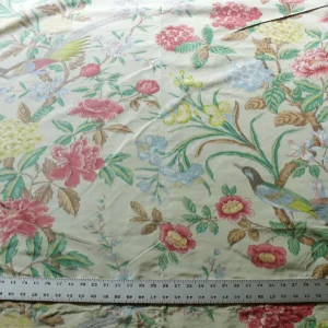 s-l1600 1.1y Scalamandre Oiseau des Exotique 100% Silk Warp Print Bird Light Sage Green