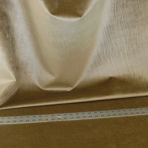 s-l1600 (25) 3.6Y Scalamandre Upcountry Striae Velvet Brown Golden Olive Green Silky MSRP USD 204/yard