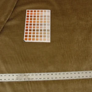 s-l1600 (28) 3.6Y Scalamandre Upcountry Striae Velvet Brown Golden Olive Green Silky MSRP USD 204/yard