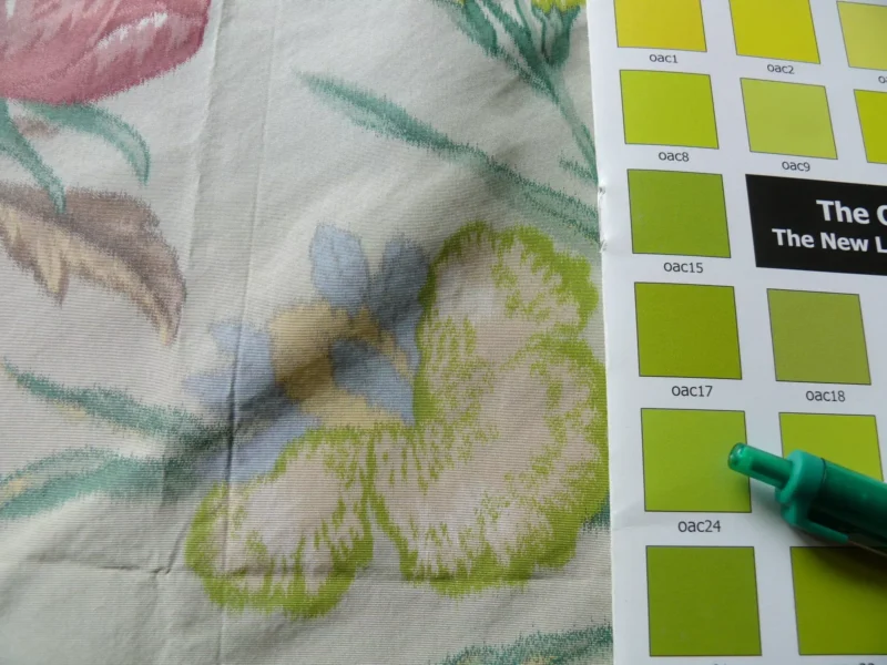 s-l1600 (4) 1.1y Scalamandre Oiseau des Exotique 100% Silk Warp Print Bird Light Sage Green