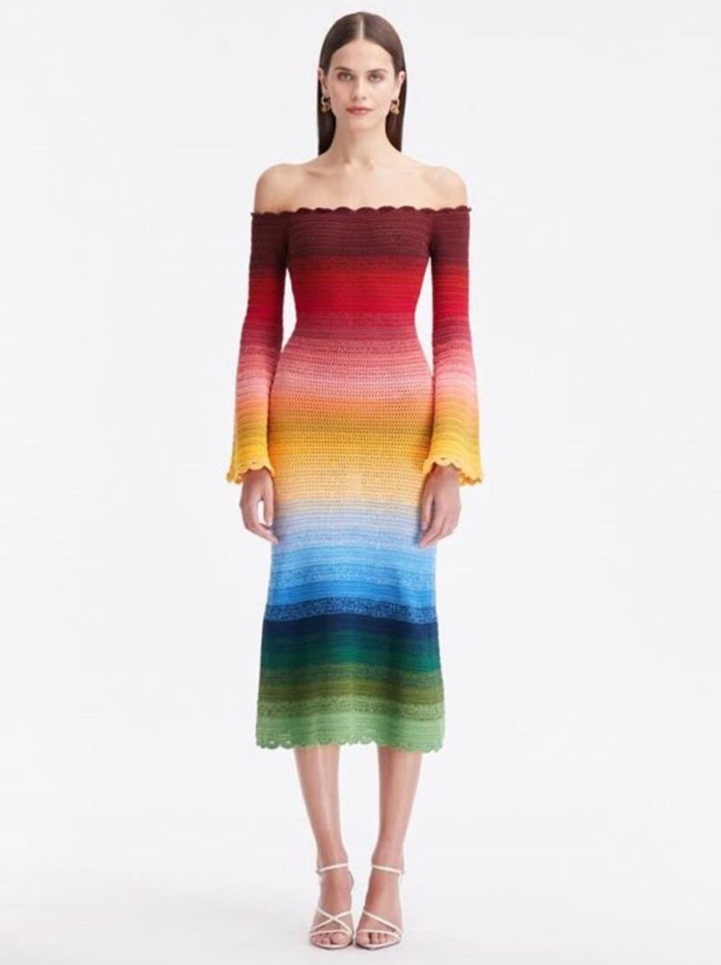 456286615_1030689458690552_3490734983832589778_n Scalamandre Candice Stripe Multi100% Silk taffeta Strie Rainbow of Pink Red Green Gold Blue Purple Candy Color  MSRP 180/y