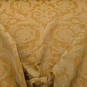 by yard Scalamandre Golden Baroque Renaissance Damask Fabric Pattern