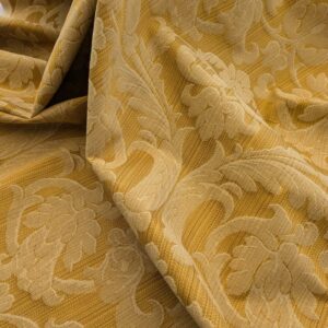 Rm Coco 100%silk Lampas Gilded Paisley Rose Brick Red Green Gold MSRP USD 267.90/Y