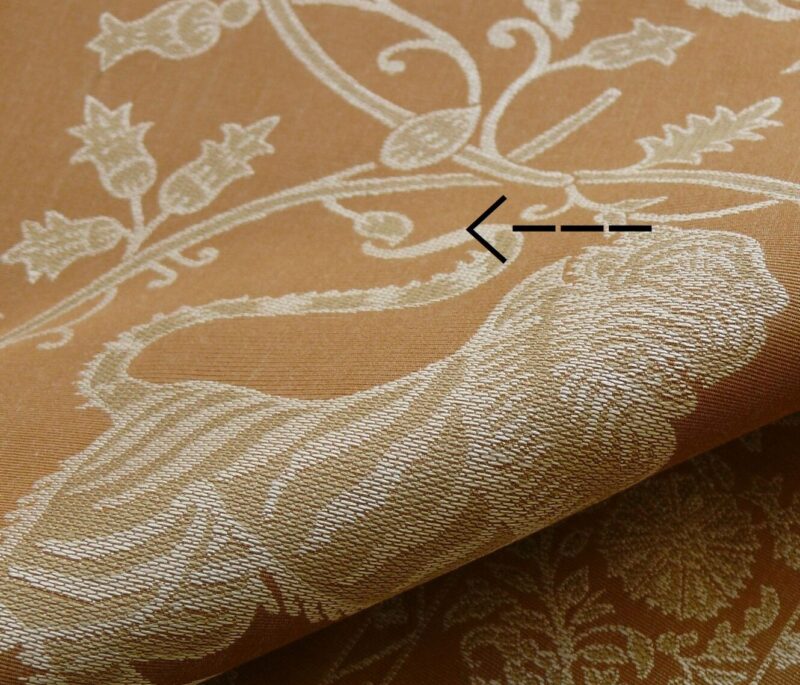 P1410083C By Yd Lee Jofa Kalabagh Weave Curry Burnt Gold Tiger Sniffs Rose MSRP USD 259/y Border One Side