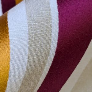 PXL_20240905_185013494 Scalamandre Tango Tangerine/Multi Orange Red Beige White Stripe MSRP USD 324/y