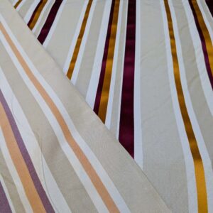 PXL_20240905_185118628 Scalamandre Tango Tangerine/Multi Orange Red Beige White Stripe MSRP USD 324/y
