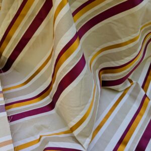 PXL_20240905_185135187 Scalamandre Tango Tangerine/Multi Orange Red Beige White Stripe MSRP USD 324/y