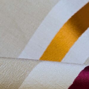 PXL_20240905_185145771 Scalamandre Tango Tangerine/Multi Orange Red Beige White Stripe MSRP USD 324/y
