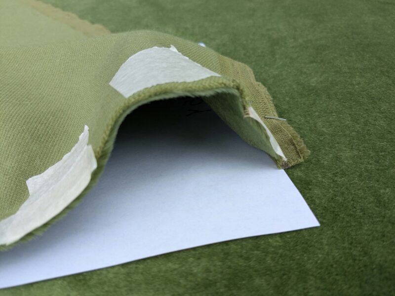 Sample by Express to Germany Scalamandre Velvet Mohair Silk Juicy Sweet Greens MSRP USD800+/y (Copy)