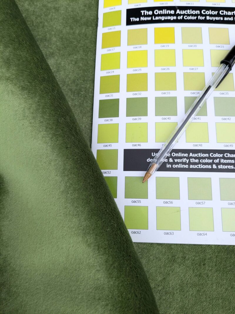 Sample by Express to Germany Scalamandre Velvet Mohair Silk Juicy Sweet Greens MSRP USD800+/y (Copy)