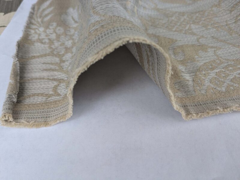 PXL_20240917_204240322 1.8y Scalamandre Lelievre Paris Grambois Argent Gray Damask Renaissance Gray Historic MSRP USD712/y