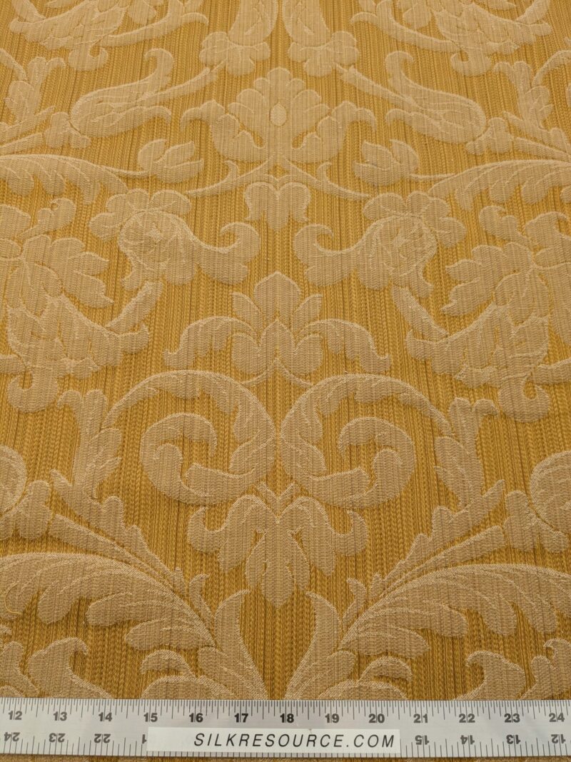 by yard Scalamandre Golden Baroque Renaissance Damask Fabric Pattern