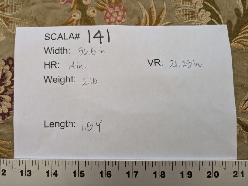 PXL_20240918_205941258 1.5y Old World Weaver VIVIANA French Lace Carnation Lampas Brown MSRP USD328/Y