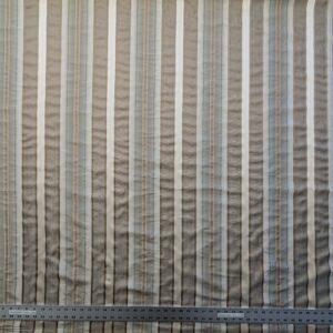 by yard Scalamandre Florian Stripe Sefoam Blue Green Silver Beige Silk Satin Semi Sheer MSRP USD 232/yard