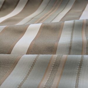 by yard Scalamandre Florian Stripe Sefoam Blue Green Silver Beige Silk Satin Semi Sheer MSRP USD 232/yard