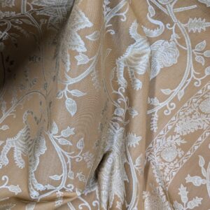 WhatsApp Image 2024-09-13 at 06.42.10_858e556e By Yd Lee Jofa Kalabagh Weave Curry Burnt Gold Tiger Sniffs Rose MSRP USD 259/y Border One Side