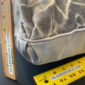 WhatsApp Image 2024-09-13 at 07.15.00_7c957b95 Old World Weavers Pillows Princess Aida 19" Cut Velvet  Pewter Hand Made in US