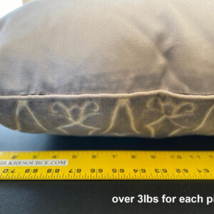 WhatsApp Image 2024-09-13 at 07.15.01_c3c06504 Old World Weavers Pillows Princess Aida 19" Cut Velvet  Pewter Hand Made in US