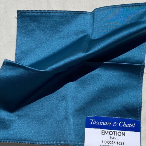 WhatsApp Image 2024-09-13 at 08.17.14_5c5d2272 Tassinari and Chatel Scalamandre Emotion Bleu Blue Silk Satin Plain Solid MSRP USD 1392/y  Special Order