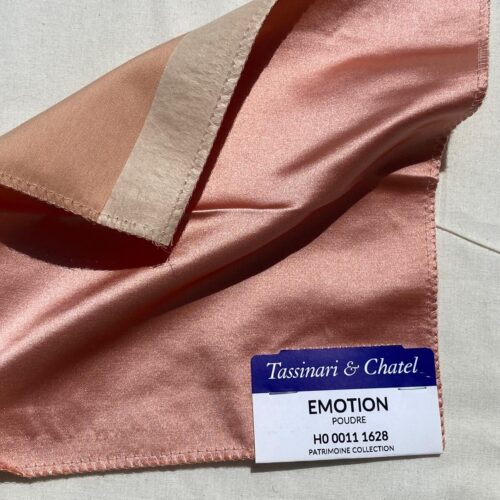 WhatsApp Image 2024-09-13 at 08.17.15_39c78727 Tassinari and Chatel Scalamandre Emotion Poudre Pink Silk Satin Plain Solid MSRP USD 1392/y  Special Order