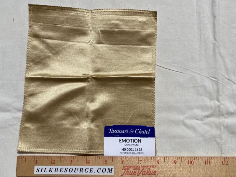 WhatsApp Image 2024-09-13 at 08.17.15_ae2a9c4c Tassinari and Chatel Scalamandre Emotion Champagne Beige Silk Satin Plain Solid MSRP USD 1392/y Special Order