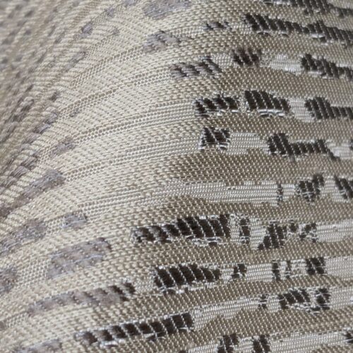 WhatsApp Image 2024-09-14 at 08.34.10_a440ad62 By Yard Filtered Sunray 100% Silk Damask Vine in Pin Stripe Paisley Pewter Tan Strie MSRP USD 275