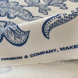 WhatsApp Image 2024-09-14 at 08.47.36_d0946481 Scalamandre Brooke Navy On White Blue Cotton Linen Print Heavy Cotton Linen Jacobean Flower Albert Hadley