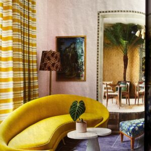 WhatsApp Image 2024-09-15 at 08.41.59_8bae44b6 By Yard Scalamandre Reveillon Rigato Giallo Gold Silk Jacquard Colony From Italy MSRP USD 405/Y