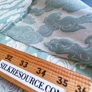 WhatsApp Image 2024-09-25 at 06.52.29_40c3a64e Lee Jofa G P&J Baker Clouds Aqua Blue White Chinoiserie Reversible Damask Cotton MSRP USD 148/y