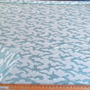 WhatsApp Image 2024-09-25 at 06.52.30_9a88e56f Lee Jofa G P&J Baker Clouds Aqua Blue White Chinoiserie Reversible Damask Cotton MSRP USD 148/y
