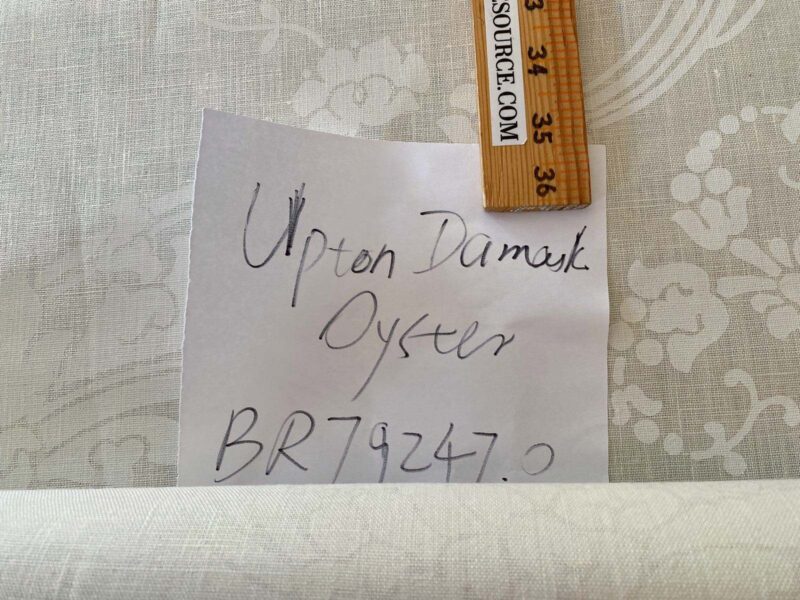 WhatsApp Image 2024-09-26 at 08.11.27_1f312ec1 1.58y Brunschwig & Fils Upton Damask Linen Print Oyster White MSRP USD 254/Y