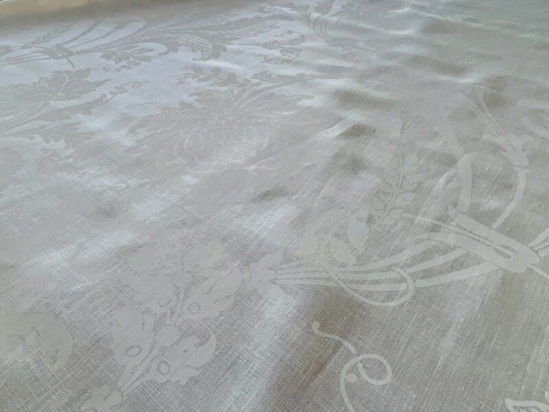 WhatsApp Image 2024-09-26 at 08.11.41_71547ef6 1.58y Brunschwig & Fils Upton Damask Linen Print Oyster White MSRP USD 254/Y