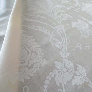 WhatsApp Image 2024-09-26 at 08.11.41_d874bf7c 1.58y Brunschwig & Fils Upton Damask Linen Print Oyster White MSRP USD 254/Y